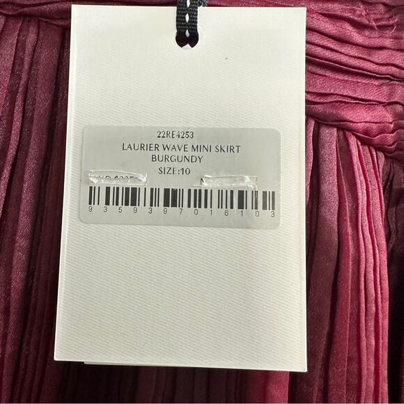 AJE Laurier Organza Micro Pleated Plissé Skirt - Picture 6 of 7